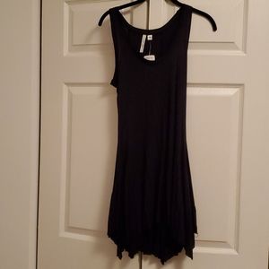 NWT Handkerchief style black dress
